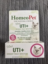 HomeoPet Feline UTI Plus 15 ml | Urinary Tract Infection Remedy for Cats