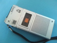 Sony M-101 Microcassette Recorder Silver / Untested Junk For Parts or Repair
