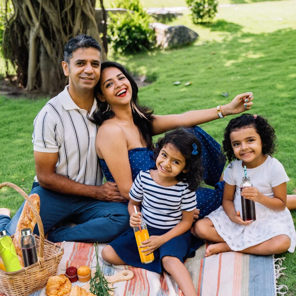 Juego de 6 botellas de vidrio transparente, 18 oz - a prueba de fugas, sin BPA, tapas de acero inoxidable Foto 2 de 4