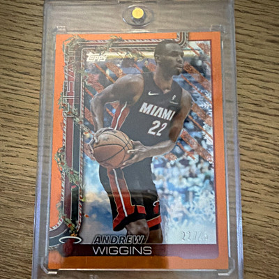 Topps Holiday 2024-25 Andrew Wiggins Miami Heat #H62 Orange 22/25