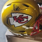 Marcus Allen Kansas City Chiefs Signed Gold Helmet Beckett COA Full Size