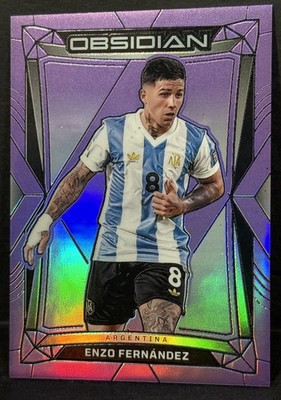 2024-25 Panini Obsidian Argentina Enzo Fernandez Electric Etch