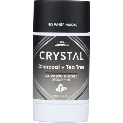 Crystal Magnesium Enriched Deodorant Stick Charcoal Tea Tree