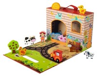 Playtive Spielkoffer GroßE SpielfläChe 13-Teilig Bauernhof Ab 1,5 Jahren