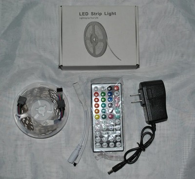 RGB LED STRIP LIGHTS with Remote and Power Supply~5 Meters 2835  16.4 ft New