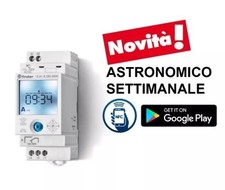 FINDER 12.A1.8.230.0000 INTERRUTTORE ORARIO DIGITALE OROLOGIO ASTRO SETTIMANALE 