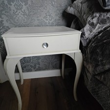 Vintage  French Style Bedside Table Cream 2x