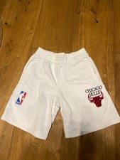 NBA Chicago Bulls Shorts Weiß Kurze Hose Damen Herren Unisex Gr. S XS Top