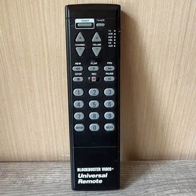 Blockbuster Video Universal Remote Control - RARE- Black 1993  *Parts Only*