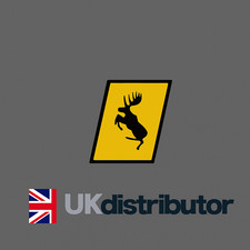 Swedish Moose Black Test Emblem Metal Badge Decal for Volvo GENUINE UK SELL