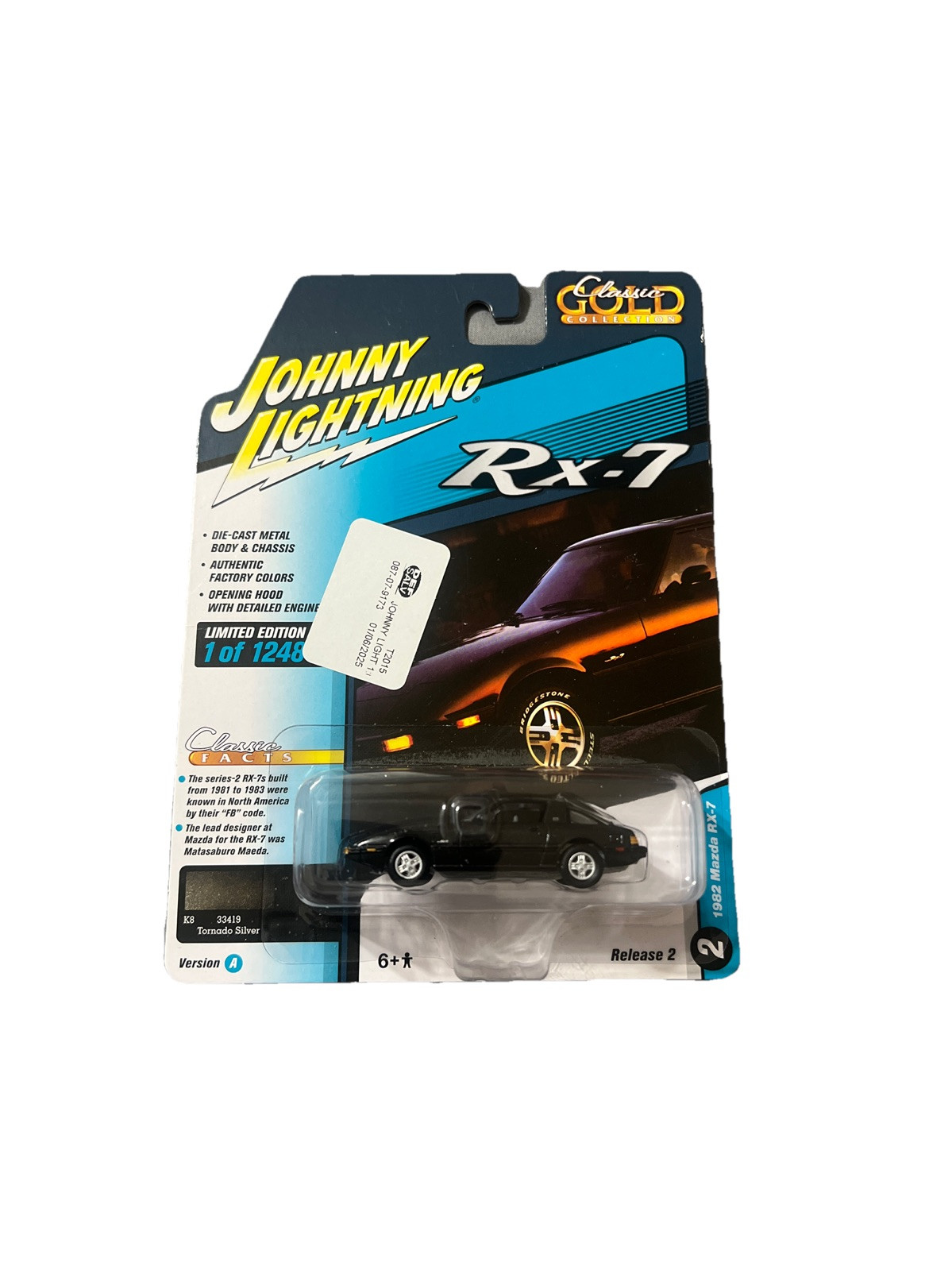 Johnny Lightning 1982 Mazda Rx-7 1/64 Tornado Silver Jlcg029 Jlsp244