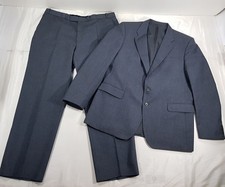 GRENDALE MENS GREY WOOL BLEND 2 PIECE SUIT SET BLAZER JACKET 44R TROUSERS W38S