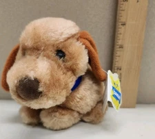 Dakin Dog Plush 6" Bean Bag Toy Vintage 1983 Soft Cute Clean Mini Mutt