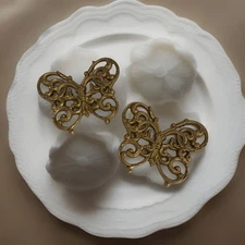 Homeco Butterflies Set of 2 Vintage Home Decor Granny Core Garden Wall Hanging