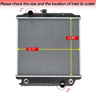 2 Row Radiator For 97-2008 Freightliner FL112 FLD112 MT35 MT45 MT55 GAFP117702