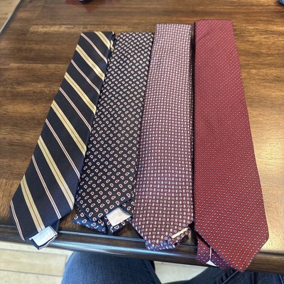 LOT OF 4 GIAN MARCO VENTURI  silk ties. Made in Italy