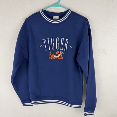 Disney Parks Tigger Embroidered Pullover Sweater Sweatshirt Size XS EUC