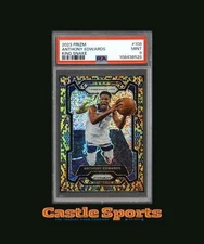 2023-24 Prizm #108 Anthony Edwards King Snake Prizm SSP PSA 9 Mint Timberwolves