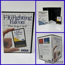 F-16 Fighting Falcon The SEGA CARD Sega Master System/SMS Game With Manual Clean