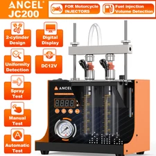 ANCEL JC200 Fuel Injector Cleaner Tester 1.2-1.5 Bar Leakage Testing Functions