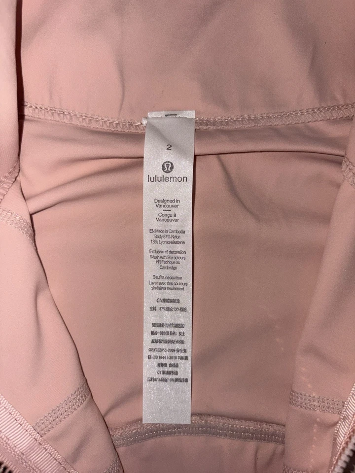 Chaqueta Lululemon Pink Define Talla 2 Foto 2 de 4