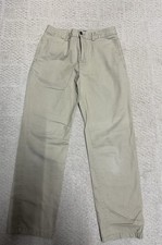 Polo Ralph Lauren Pants Boys 14 Beige Twill Khakis Chino Flat Front Casual