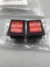 Twidec/2Pcs KCD2 Rocker Switch ON/Off AC 10A/125V 6A/250V DPST 4 Pins 2 Position