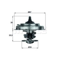 Mahle Thermostat KüHlmittel Mit Dichtung 92°C FüR Audi Allroad A6 Avant