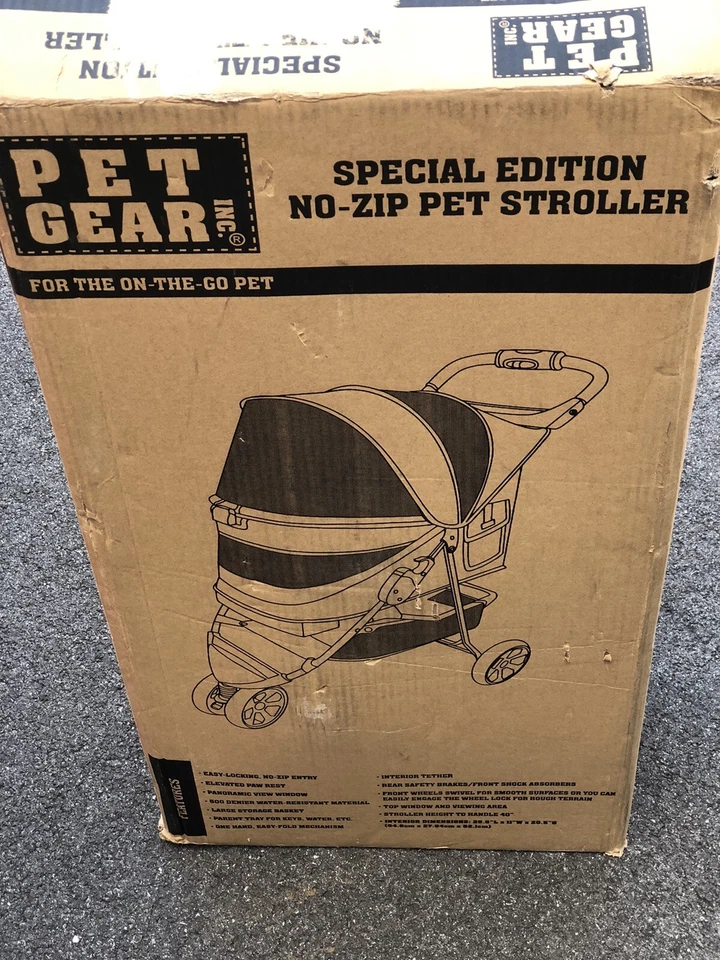 Pet Gear No-Zip Special Edition Wheel Pet Stroller Zipperless Entry Sage Green - Image 2 of 4