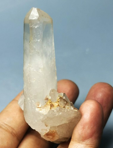 New Rare NATURAL skeletal Elestial White QUARTZ Crystal Cluster Specimen - Picture 5 of 10