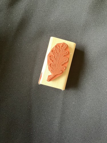Stampin Up Line Drawing Oak Leaf Rubber Stamp 1998 - Picture 3 of 3