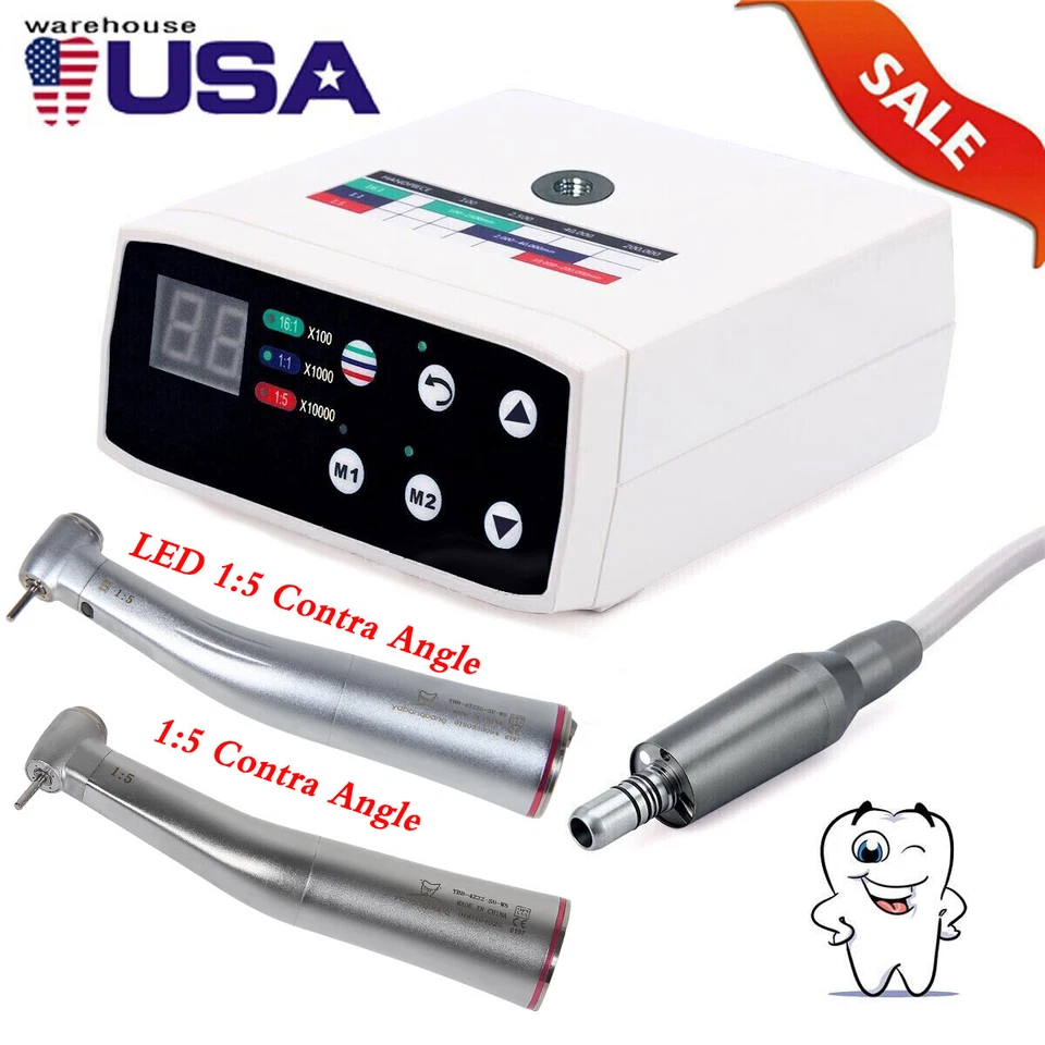 Micro motor eléctrico LED dental sin escobillas estilo NSK/pieza de mano creciente UPS Foto 3 de 4