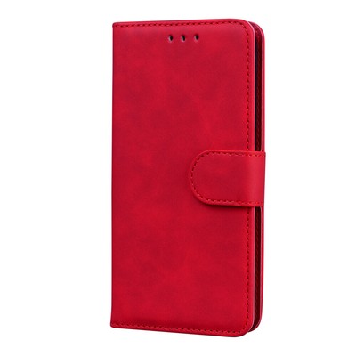 For Samsung Galaxy Note20 10 M62 Simple Solid Color Wallet Drop-Proof Phone Case