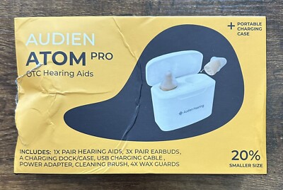 Audien ATOM PRO Wireless Rechargeable Hearing Amplifier to Aid Hearing