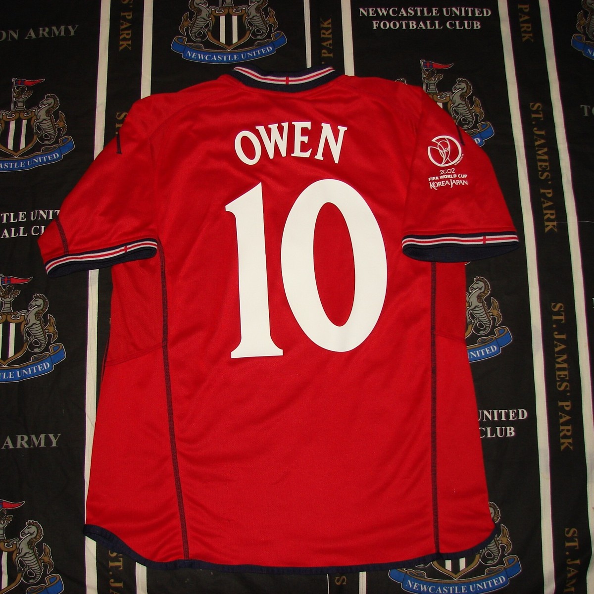 ウェア 00s UMBRO england soccer MICHAEL OWEN 2006-07 England Match Issue Away Shirt Owen #10