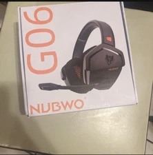 NUBWO G06 Dual Wireless Gaming Headset with Microphone Orange Wireless+Bluetooth