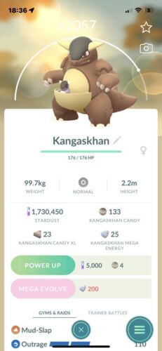 ✨✨ Shiny Kangaskhan ✨✨ Pokemon Go ✨ Regional Pokemon