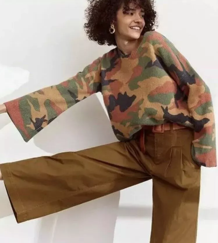 Madewell camo best sale sweater