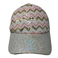 Unbranded Girl Snapback Mesh Back Hat Multicolor Adjustable 100 Polyester Bling