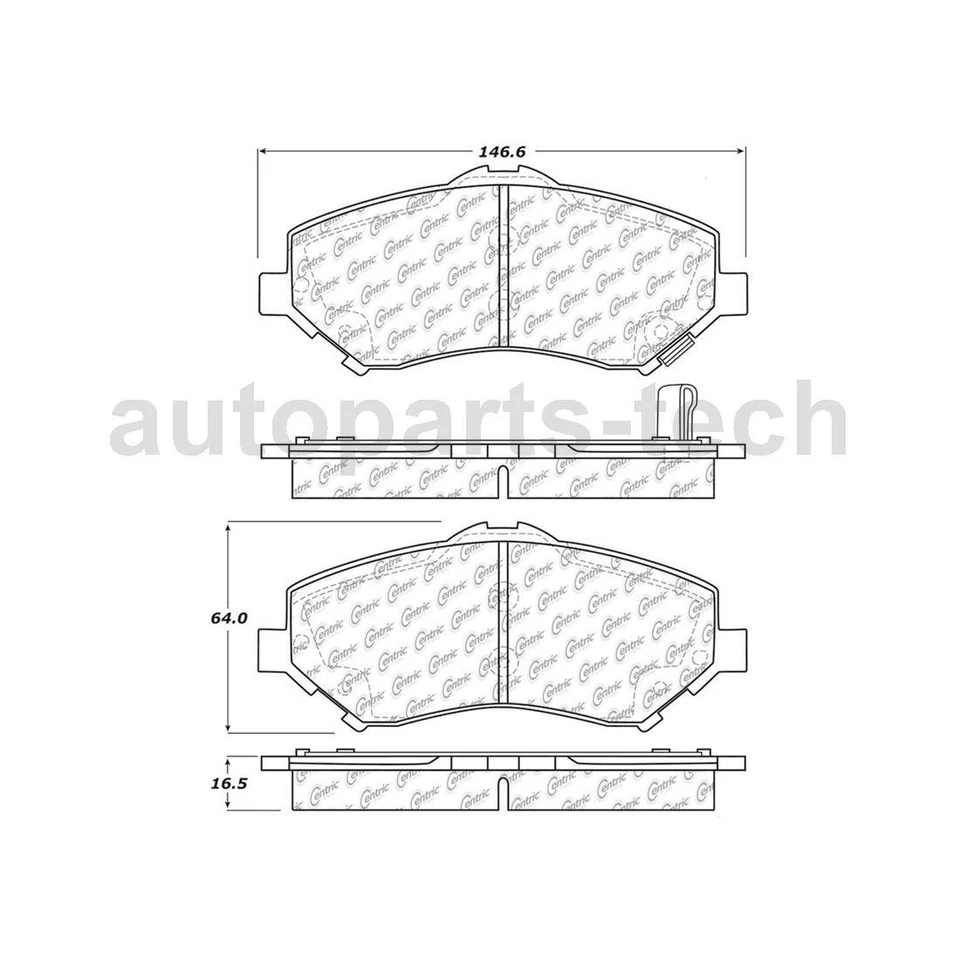 Pastilla de freno para Jeep Wrangler 2007 2008 2010 2012 2013 2014 2015 2016 2017 2018 Foto 3 de 4