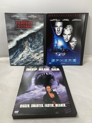 Action Suspense DVD SPHERE-SPECIAL EDITION-PERFECT STORM-DEEP BLUE SEA SEALED