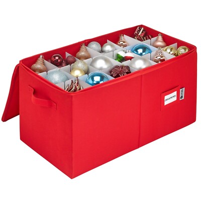 Christmas Ornament Storage Container -Box Stores Up to 54 - 4''  Ornaments