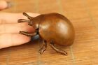 Copper Ladybug Ornament Chinese Red Copper Casting Insect Statue Figure