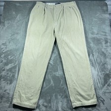 Vintage Polo Ralph Lauren Pants Mens 36x32 Corduroy Andrew Pleated Trousers