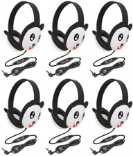 Pack of 6, Califone Kids Stereo and PC Headphone 2810-PA 