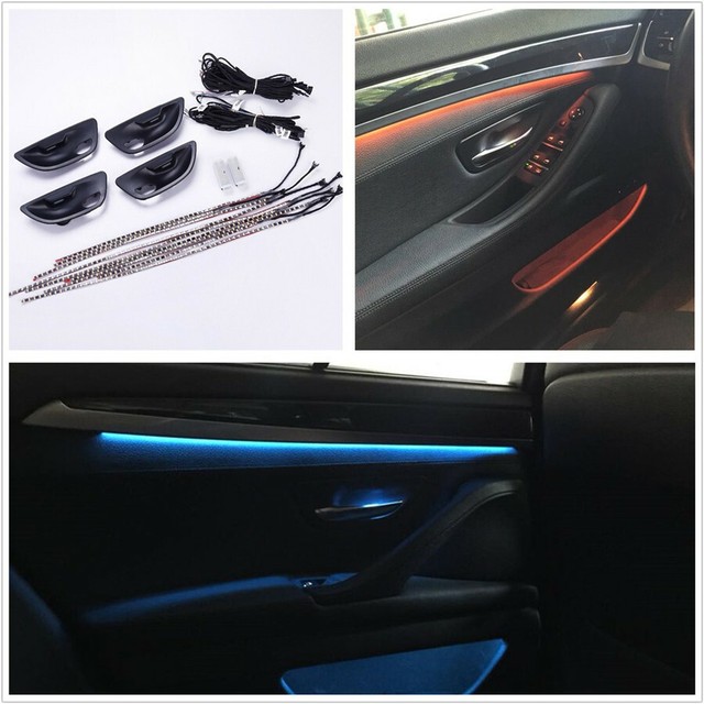 Car Truck Door Dual Color LED Ambient Atmosphere Lights For BMW F10