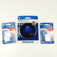 2 SBC Two Inline Telephone Couplers and Phillips 7' Line Cord - 3 Pc Lot NEW
