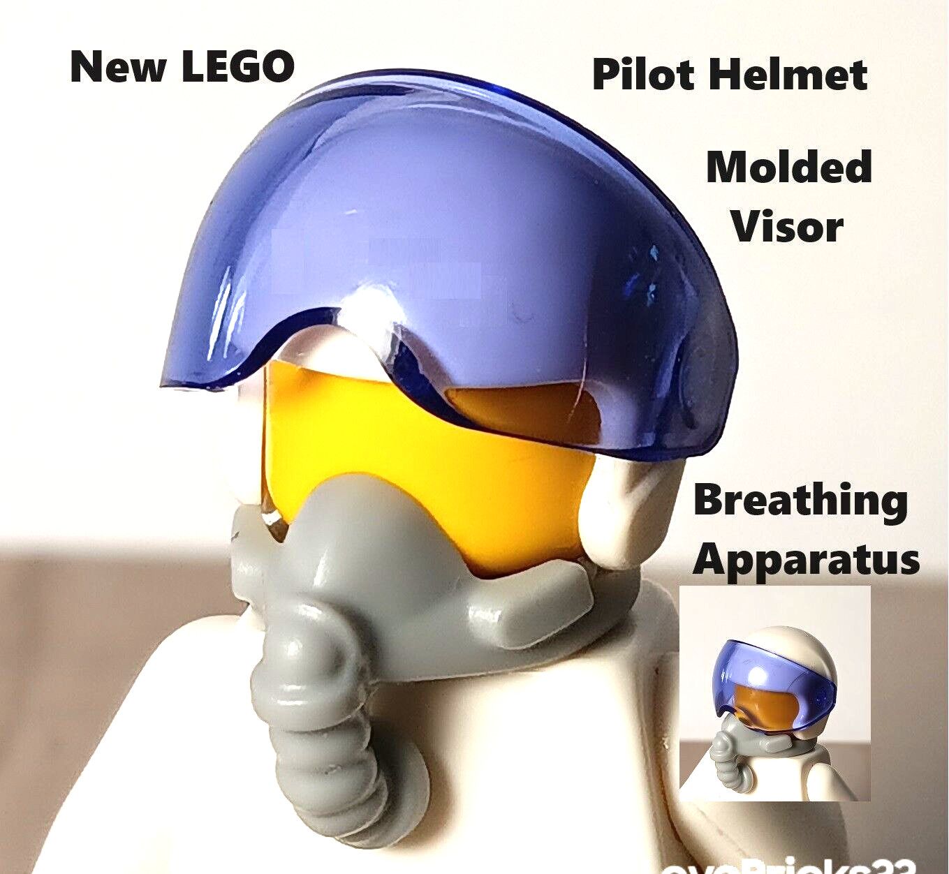 Breathing Apparatus White Purple Molded Visor Military