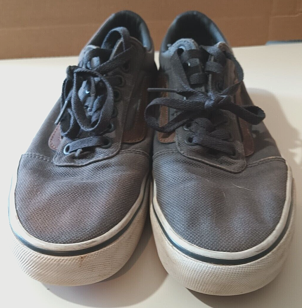 Vans Off The Wall Mens Size 8 Skate Shoes Sneakers Gray Brown 500714-image