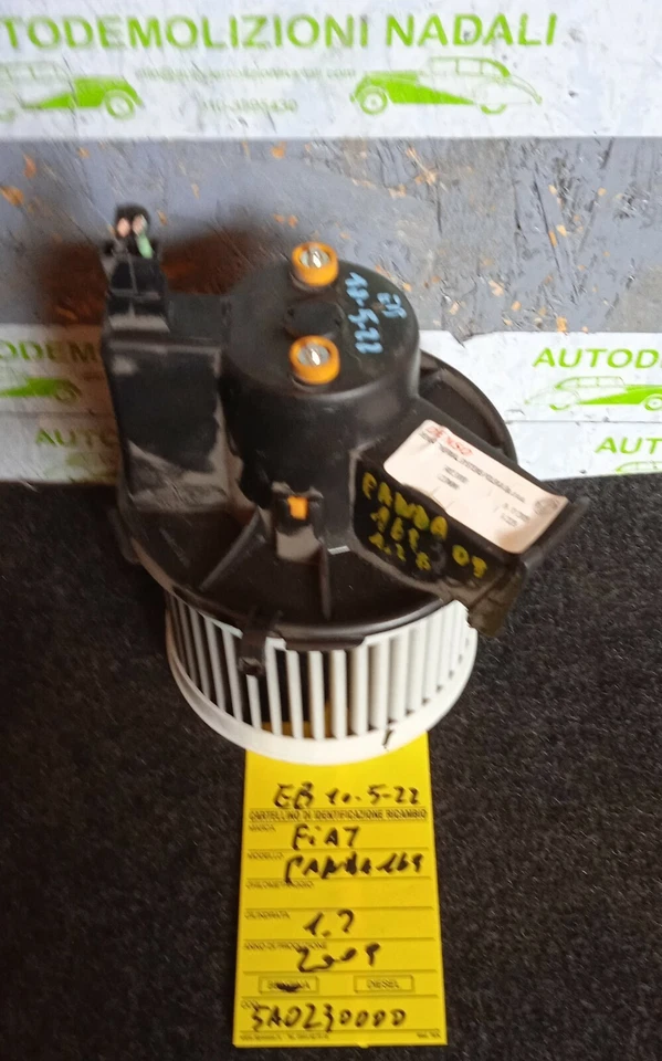 5A0230000 VENTOLA ABITACOLO RISCALDAMENTO MANUAL STUFA FIAT PANDA 1691.2 B 2009 - Immagine 2 di 3